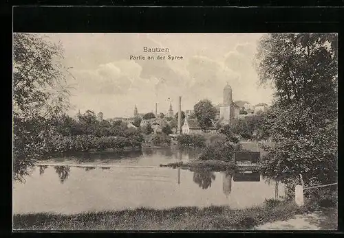 AK Bautzen, Partie an der Spree