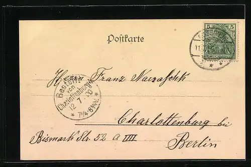 AK Rosswein, Panoramablick aus der Vogelschau