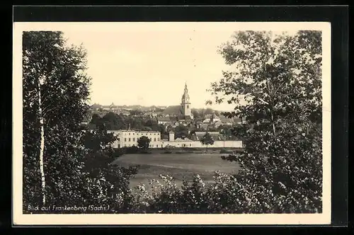 AK Frankenberg i. Sa., Panoramablick vom Berg aus
