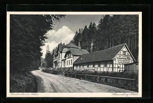 AK Friedrichroda i. Thür., Gasthaus Schauenburg-Mühle