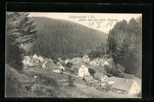 AK Schwarzwald i. Th., Blick von der alten Strasse