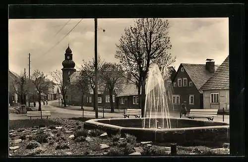 AK Frauenwald i. Thür., Platz des Friedens