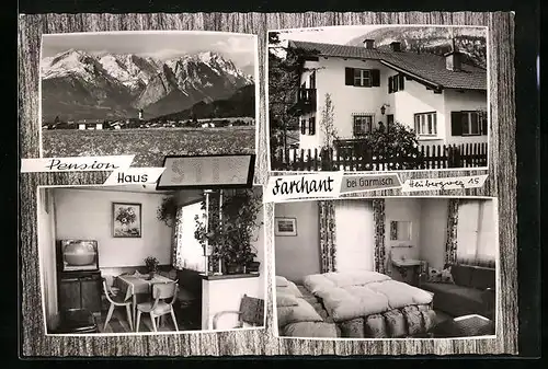 AK Farchant /Obb., Pension Haus Stix, Heubergweg 15, Innenansichten