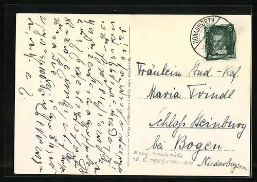 AK Donauwörth, Färbertörl mit Enten