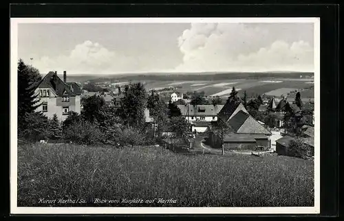 AK Hartha i. Sa., Blick vom Kurplatz