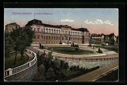 AK Kaiserslautern, Gewerbe-Museum mit Anlagen