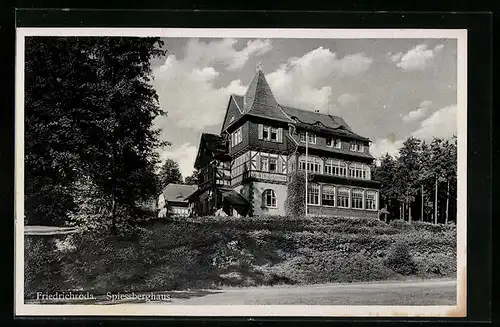 AK Friedrichroda, Blick zum Spiessberghaus