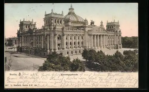 AK Berlin-Tiergarten, Reichstagsgebäude