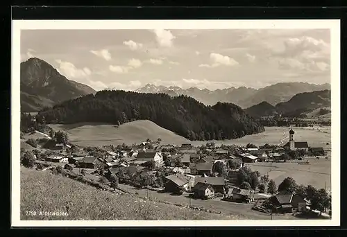 AK Altstädten, Totale vom Berg aus gesehen