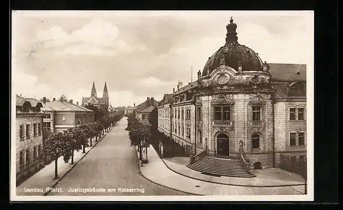 AK Landau / Pfalz, Justizgebäude am Kaiserring