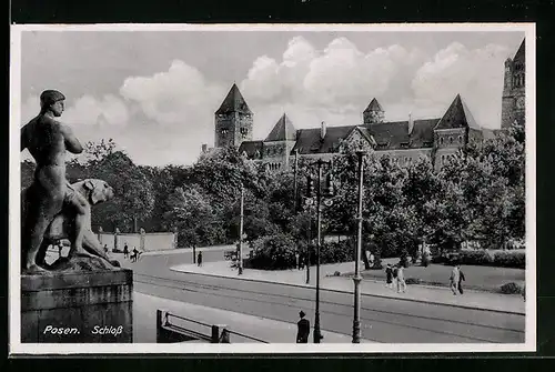 AK Posen, Blick zum Schloss