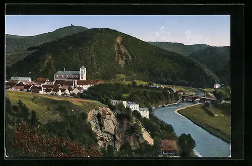 AK Wartha, Blick nach Bergsturz und Warthaberg