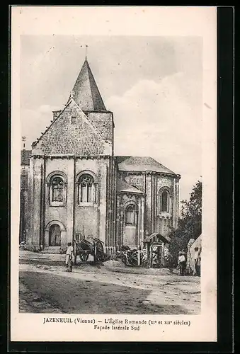 AK Jazeneuil, L`Église Romande, Facade latérale Sud