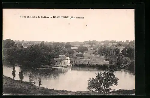 AK Dompierre, Etang et Moulin du Chateau