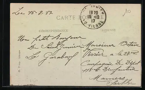 AK Saint-Junien, Usine à Papiers du Moulin-Pelgros