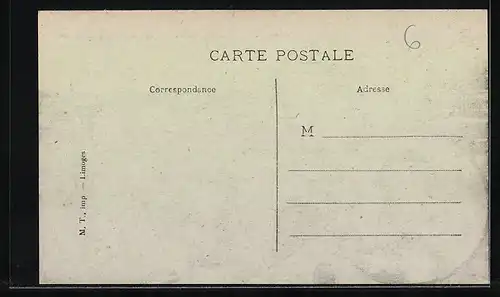 AK Limoges, Vue Générale, Frau in Tracht