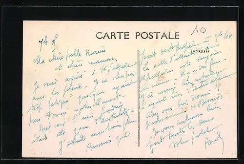 AK St-Sulpice-Laurière, Vue Panoramique de la Gare