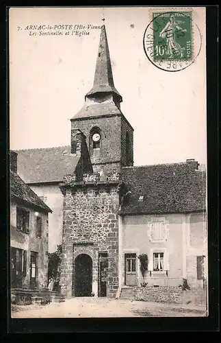 AK Arnac-la-Poste, Les Sentinelles et l`Eglise