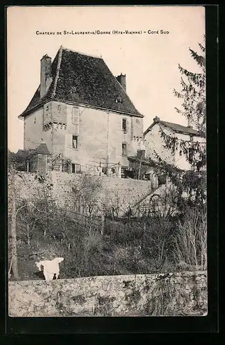 AK St-Laurent-s-Gorre, Le Château, Coté Sud