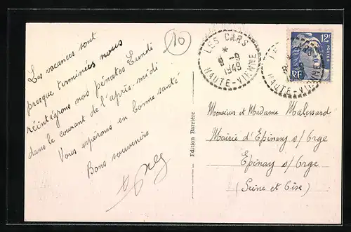 AK Les Cars, Un Coin du Bourg