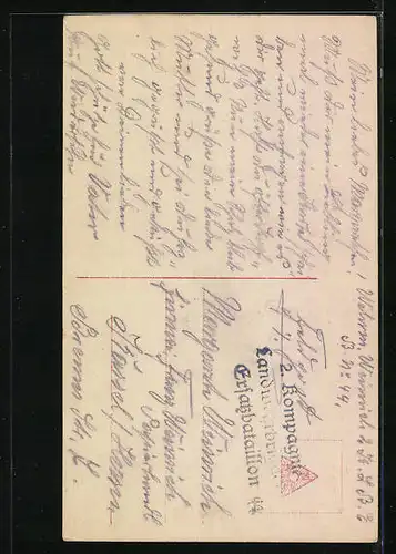 AK Kleiner Soldat in Uniform wichst einen Stiefel