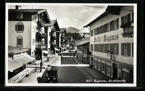 AK Tegernsee, Ansicht mit Gasthof Guggemos