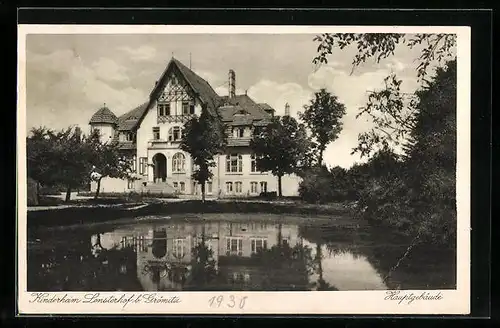 AK Grömitz, Kinderheim Lensterhof, Hauptgebäude