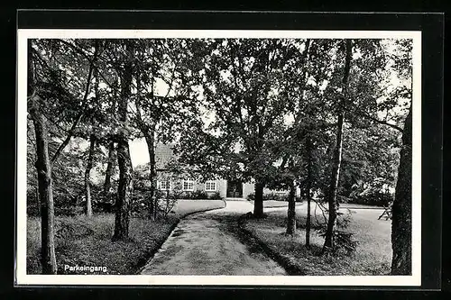 AK Oldenburg i. O., Schullandheim Sandkrug, Parkeingang