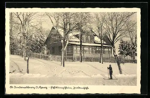 AK St. Andreasberg / Harz, Gasthaus Jordanshöhe im Winter