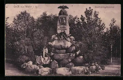 AK Wehr i. B., Grossherzogdenkmal