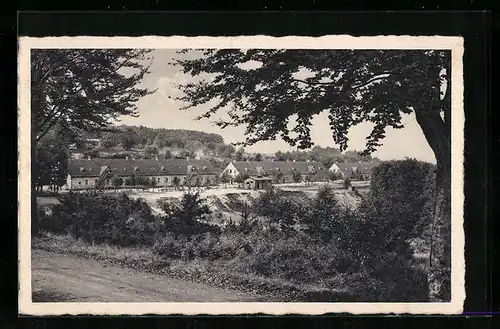 AK Bad Orb, Kinderdorf Wegscheide, Blick vom Waldweg