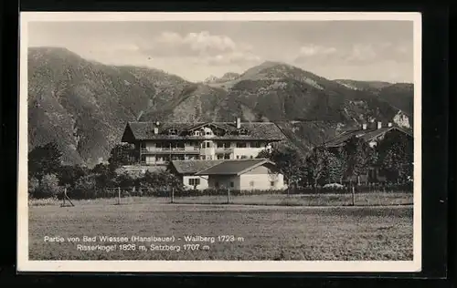 AK Bad Wiessee, Hotel Hanslbauer mit Wailberg