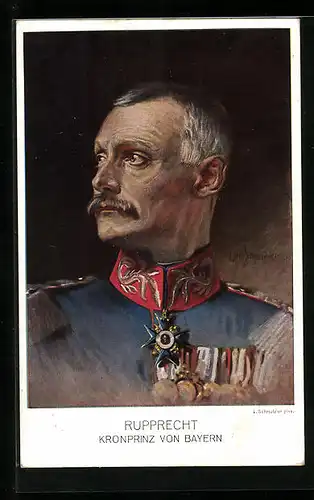 AK Kronprinz Rupprecht von Bayern in Uniform
