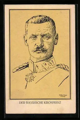 AK Kronprinz Rupprecht von Bayern in Uniform