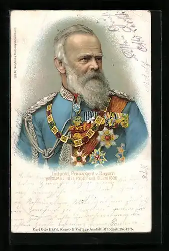 AK Prinzregent Luitpold von Bayern, 1821-1886