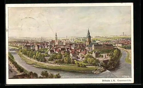 AK Döbeln i. S., Gesamtansicht