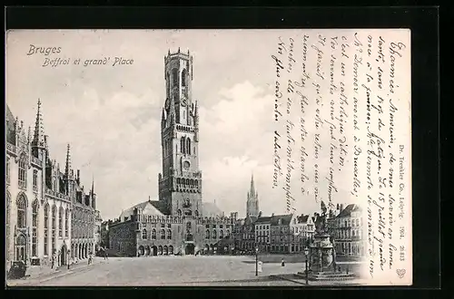 AK Bruges, Beffroi et grand'Place