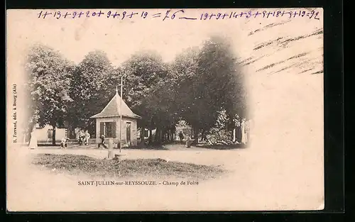 AK Saint-Julien-sur-Reyssouze, Champ de Foire