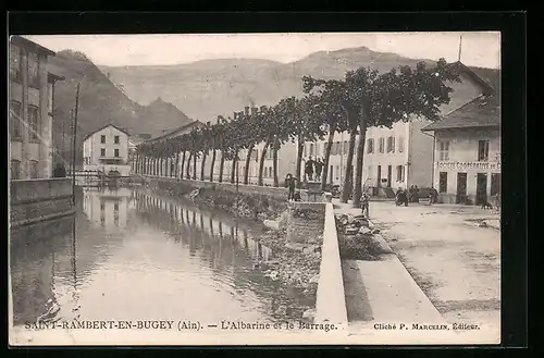 AK Saint-Rambert-en-Bugey, l'Albarine et le Barrage