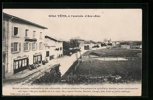 AK Ars, Hotel Tete, à l'arrivée