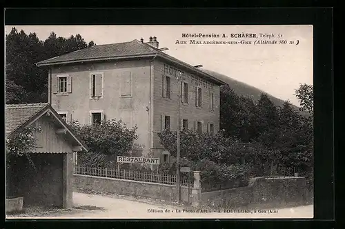 AK Maladières-sur-Gex, Hotel-Pension A. Schärer