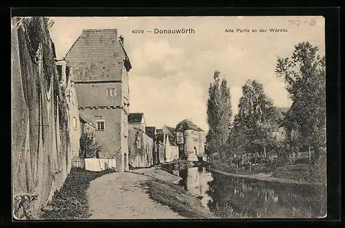 AK Donauwörth, an der Wörnitz