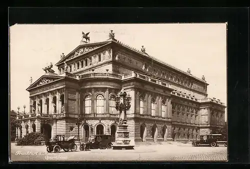 AK Frankfurt / Main, am Opernhaus