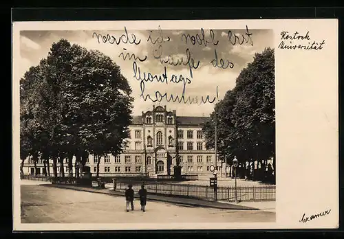 AK Rostock, Blick zur Universität