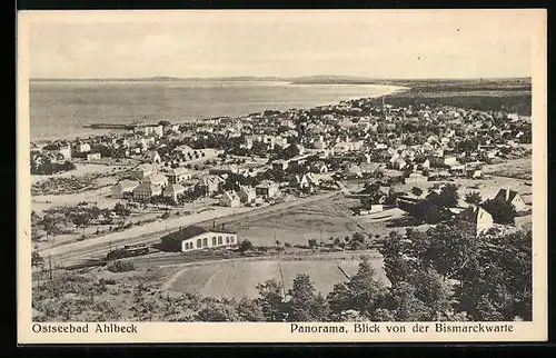 AK Ahlbeck / Ostseebad, Blick von der Bismarckwarte