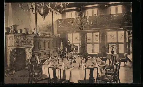 AK Bremen, Alt Bremer Haus Essighaus, Grosser Saal, Innenansicht