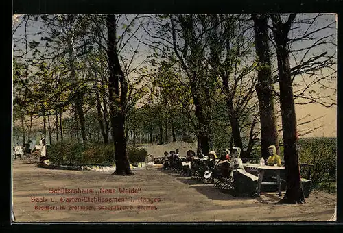 AK Schönebeck b. Bremen, Gasthaus Schützenhaus Neue Weide von H. Grothusen