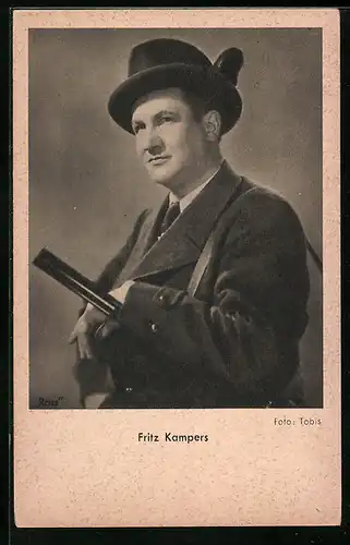 AK Schauspieler Fritz Kampers als Jäger