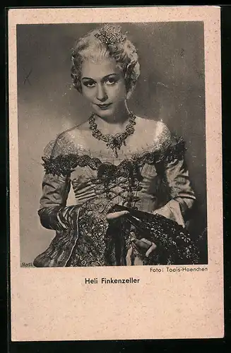 AK Schauspielerin Heli Finkenzeller im Kostüm