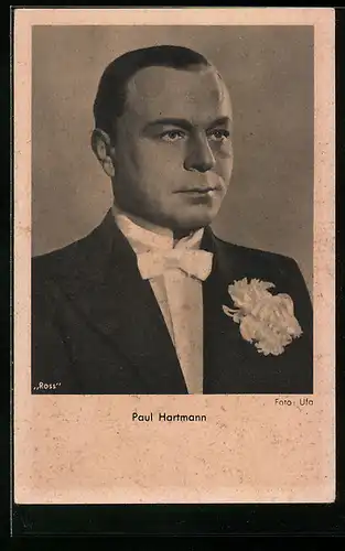 AK Schauspieler Paul Hartmann mit strengem Blick